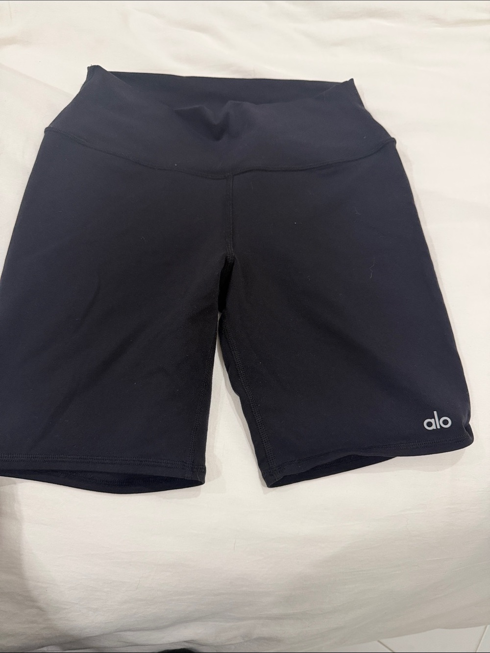 ALO Yoga Black High-Rise Bike Shorts